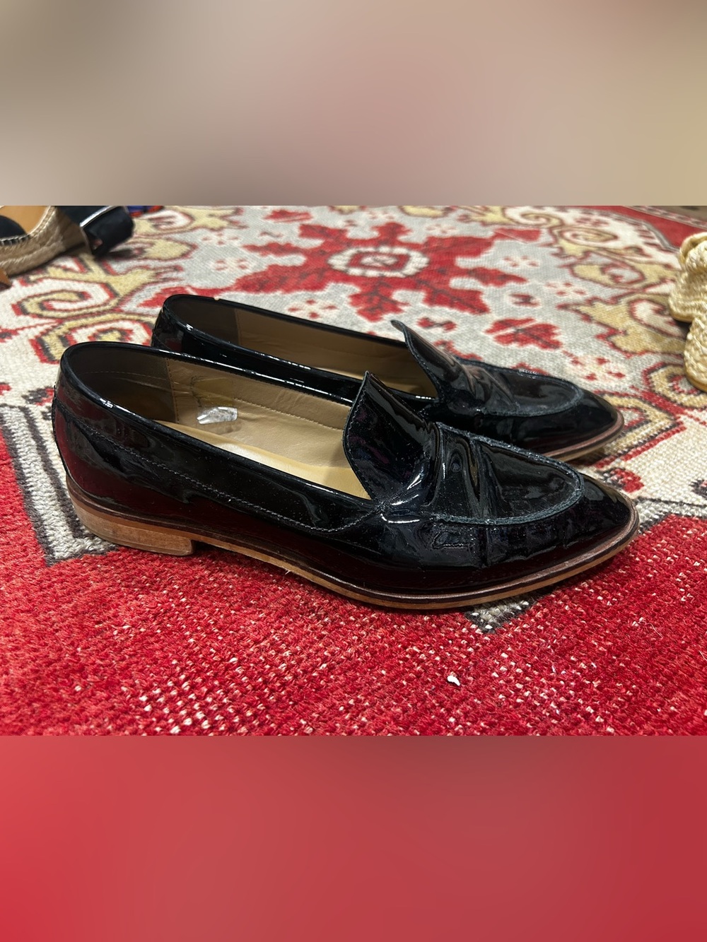 EVERLANE Black Patent Leather Women’s Loafers